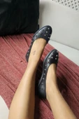 06T 104 Topukla Kadın Loafer Deri Babet - 3