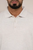 Woolen World Polo Yaka Düz Renk Yünlü Erkek Triko Kazak - 5