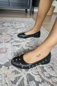 06T 104 Topukla Kadın Loafer Deri Babet - 5