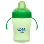 Wee Baby Colorful Akıtmaz Kulplu Bardak Yeşil 240ml - 1