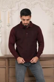 Woolen World Polo Yaka Armürlü Yünlü Erkek Triko Kazak thumbnail 11