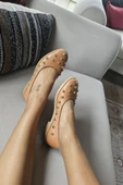 06T 104 Topukla Kadın Loafer Deri Babet - 1