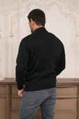 Woolen World Balıkçı Yaka Desenli Yünlü Erkek Triko Kazak - 8