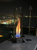 Firest - Masaüstü Şömine, Biyoetanol Şömine, Mini Şömine, Borosilikat Cam Boru Şömine - 1