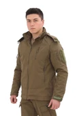 Single Sword Su&Rüzgar Geçirmez Outdoor Softshell Kışlık Erkek Mont (Kapüşonlu) - 2