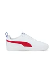 Puma Rickie Jr 384311 05 Unisex Sneaker Ayakkabı Beyaz-Mavi-Kırmızı 36-39 - 3