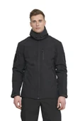 Single Sword Su&Rüzgar Geçirmez Outdoor Softshell Kışlık Erkek Mont (Kapüşonlu) - 8