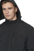 Single Sword Su&Rüzgar Geçirmez Outdoor Softshell Kışlık Erkek Mont (Kapüşonlu) - 10