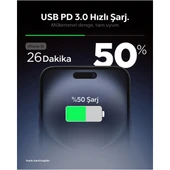 Spigen 20W USB-C Mini Hızlı Şarj Aleti Samsung PPS / Şarj Isısını Düşürür GaN Destekli Akım Korumalı Güç Adaptörü - 3