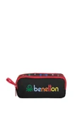 United Colors of Benetton Çift Bölmeli Harf Baskılı Kalemlik Siyah / BNT.0033 - 1