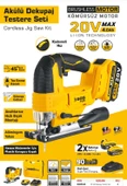 SGS PROFESYONEL ÇİFT AKÜLÜ DEKUPAJ TESTERE 20V 2X4.0 Ah (KÖMÜRSÜZ MOTOR) - 2