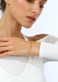 22 AYAR GOLD RENK BAŞAK AJDA MODEL BİLEZİK İNCE KUYUM TAKI ( ADET FİYATIDIR ) - 1
