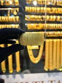 22 GOLD KAPLAMA RENK 3 CM GENİŞLİĞİN DE CNC BİLEZİK TAKI ( BİR ADET ) - 1