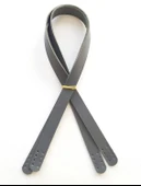 Çanta Aksesuar Gri Renk Gerçek Deri 70X2 Cm Çift Sap - 1