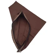 Çanta Aksesuar Koyu Kahve Renk 45X45 Cm, Dikilmiş Halde, Fermuarlı Astar - 1