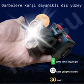 gold kama ultra yüksek güç profesyonel kafa feneri kafa lambası - 7