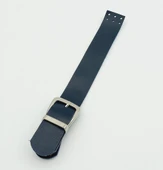 Çanta Aksesuar Tek Kat 18 Cm Suni Deri Lacivert Kapak Gümüş Metal - 1