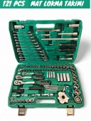 121 Parça Lokma Takımı 72 Diş Oto Tamir Seti Profesyonel - 1