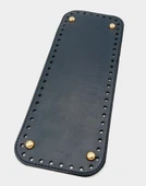 Çanta Aksesuar Suni Deri Lacivert Renk 30X12 cm Dikdörtgen Çanta Tabanı (Light Gold Aparatlı) - 1