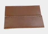 Çanta Aksesuar Kızıl Kahve Gerçek Deri Tutma Sapı 18X6 Cm Simit Sap - 1