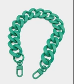 Çanta Aksesuar 50x3.3 cm Yeşil Renk Buzlu (Mat) Zincir - 1