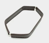 Çanta Aksesuar Kahverengi Derili Metal Çanta Ağzı 33 Cm - 1