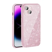 Apple iPhone 15 Plus Kılıf M-safe Şarj Özellikli Parlayan Simli Zore Okso Kapak - 8