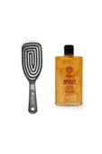 Pro Üç Boyutlu Saç Fırçası -01 + Işıltılı Saç & Vücut Nemlendirici Yağ - 100 ml - 1