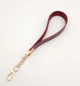 Çanta Aksesuar Bordo Tek Kat Suni Deri Zincirli Elcik Light Gold Metal thumbnail 2
