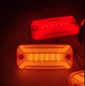 6 Adet Neon Ledli Yan Dorse Kasa Lambası 12-24 Volt Melek Kanadı Turuncu thumbnail 4