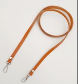 Çanta Aksesuar Gerçek Deri Spagetti Model Turuncu Taba Gümüş Metal Çanta Sapı thumbnail 3