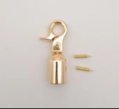 Çanta Aksesuar 12 mm Light Gold Renk Kancalı Kovan 1 Adet thumbnail 1