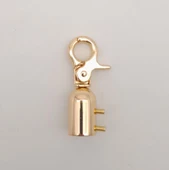 Çanta Aksesuar 12 mm Light Gold Renk Kancalı Kovan 1 Adet thumbnail 3