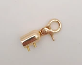 Çanta Aksesuar 12 mm Light Gold Renk Kancalı Kovan 1 Adet thumbnail 4