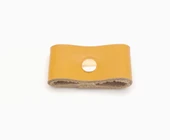 Çanta Aksesuar Hardal Renk Gerçek Deri Büzgülük Light Gold Metalli thumbnail 1