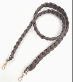 Çanta Aksesuar 130 cm Örgü Model Kahverengi Suni Deri Çanta Sapı Light Gold Metalli thumbnail 2