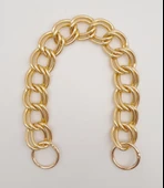 Çanta Aksesuar 38 cm Çift Halkalı Light Gold Renk Zincir - 1
