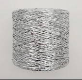 Çanta Aksesuar Özel Sarım Simli Kağıt İp Mat Açık Gri Renk thumbnail 2