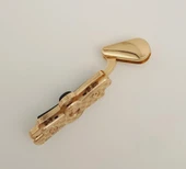 Çanta Aksesuar Sütlü Kahve Renk Kurdele Model Light Gold Metal Kulpluk 1 Adet - 3