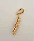 Çanta Aksesuar Sütlü Kahve Renk Kurdele Model Light Gold Metal Kulpluk 1 Adet - 2