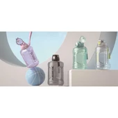 Shotay Medium Barrel Su Matarası Tritan Geniş Siyah 1600Ml - 3