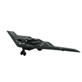 HW777-20 - Çek Bırak Metal Uçak Sesli Işıklı - Siyah - 1