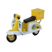 Çek Bırak Metal Vespa Motor 12 Cm - FY361A-12D - Sarı thumbnail 4