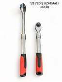 Teleskopik Uzayabilen Cırcır Lokma Kolu 1/2 72 Diş - 1