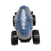 Sürtmeli Dinazor Robota Dönüşen Araba 14 Cm - Gri - 5