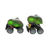 Sürtmeli Dinazor Robota Dönüşen Araba 14 Cm - Yeşil thumbnail 4