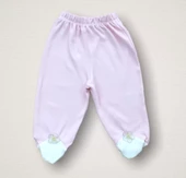 Baharın Çiçekli Kalbi Nakışlı %100 Cotton Antibakteriyel 10lu Zıbın Takımı Hastane Çıkışı Pembe - 7