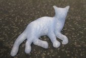 Uzanan Kedi Biblo Masaüstü Dekoratif Hediyelik Süs Eşyası Maket - 1