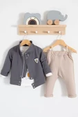 We Are Ceketli 3'lü % 100 Pamuk Erkek Bebek Takımı thumbnail 2