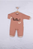 Hello Nakışlı % 100 Pamuk Erkek Bebek Tulum thumbnail 3